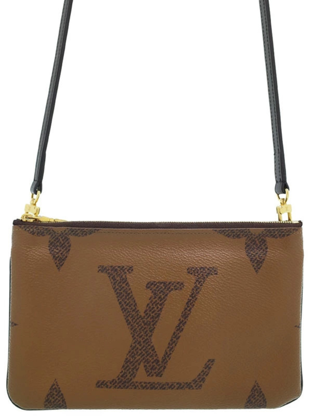 Louis Vuitton Monogram Giant Pochette Double Zip Shoulder Bag